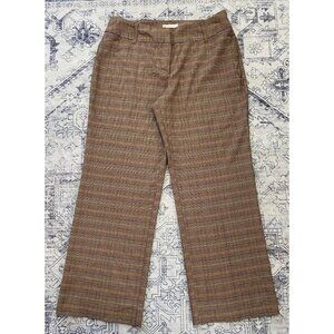 Cato Vintage-Inspired Plaid Womens Pants Petite 14 Contemporary Fit C Est. 1946